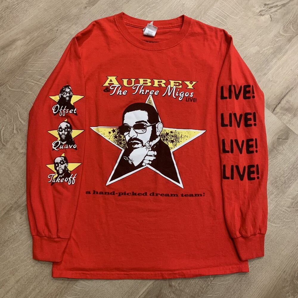 Scorpion Drake Migos 2018 Aubrey and the Three Migos Tour T-Shirt Men’s Small S